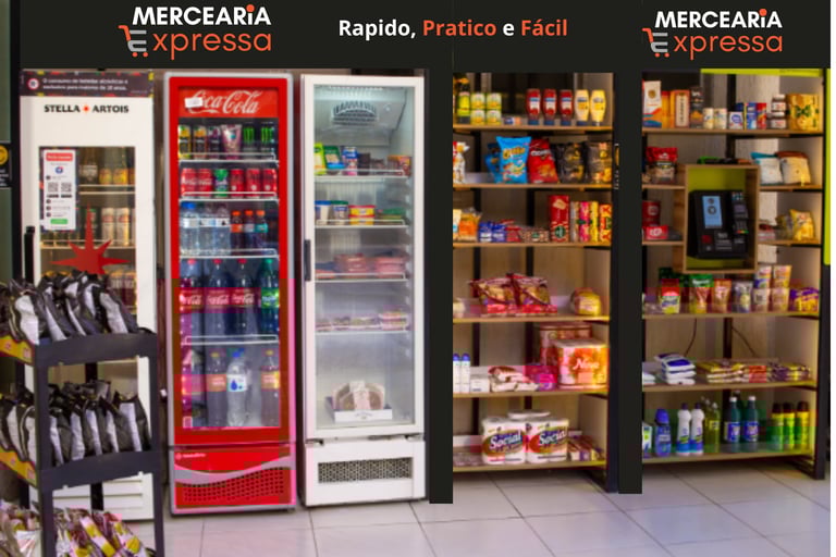 Minimercado no seu condominio automatizado Mecaria Expressa 24/7 dias por semana