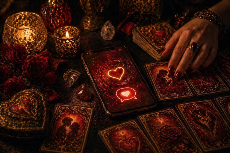 consulta tarot amor whatsapp com cartas romanticas