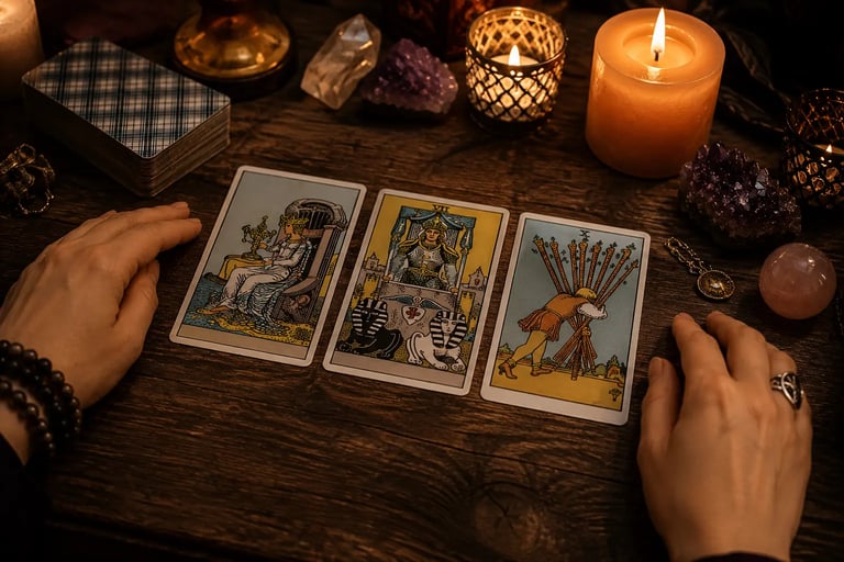 Tarot online 3 cartas consulta por whatsapp