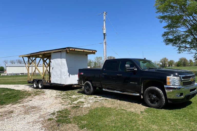 Hutch Drone Pro Custom Drone Trailer ready to go to work