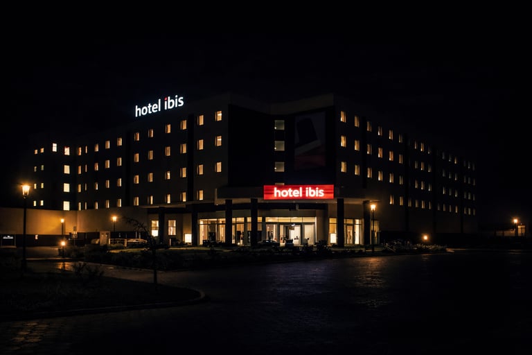 Hotel Ibis Illuminated signage installation in Lagos by SignWriters