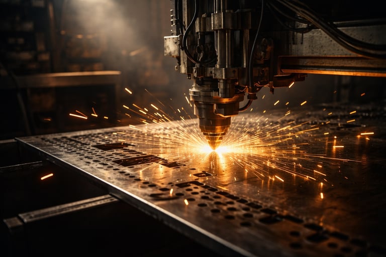 Illuminated architectural signage installed on commercial building in Lagos