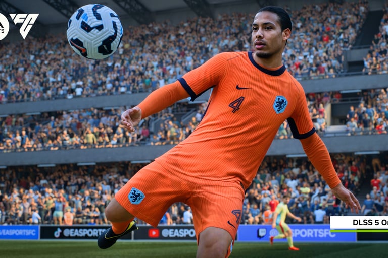 Example of FIFA character with DLSS5 on.