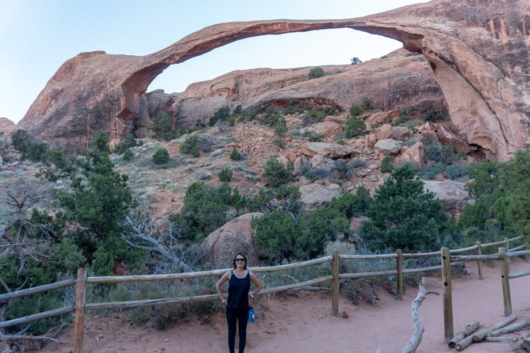 Janet at Landscape Arch