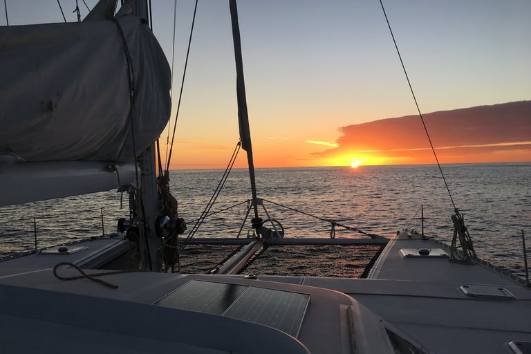 Sunset on our first day