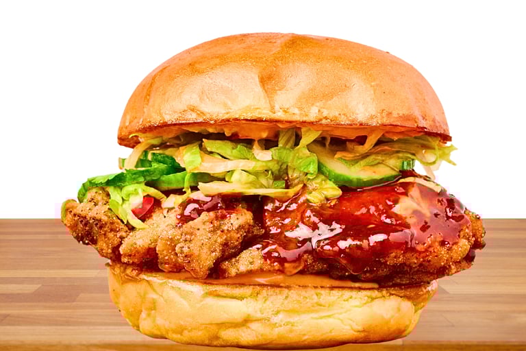 a chicken sandwich sandwich sandwiched in a sandwich sandwich