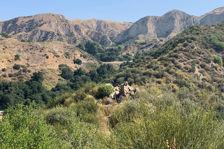 an image of the mountains around Placerita Canyon