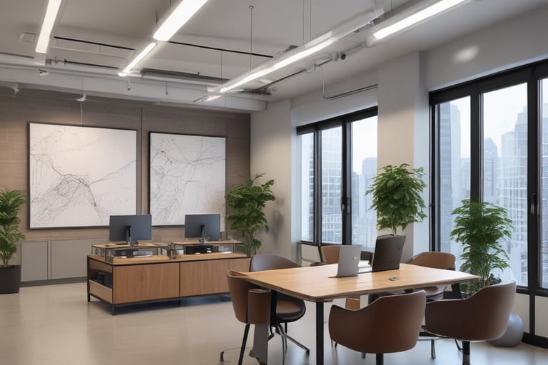 Bright living room with modern inventory