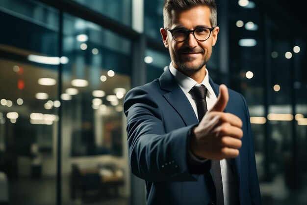 executivo de finanças indicando que esta tudo bem com seu cadastro positivo