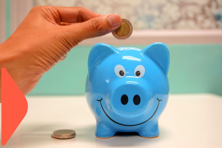 imagem de um cofrinho pra juntar dinheiro