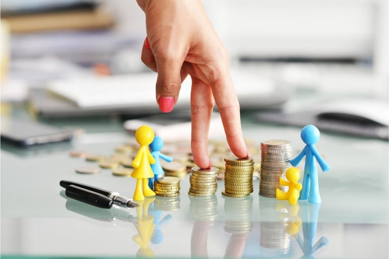 imagem ilustrativa de moedas fazendo referência ao investimento .