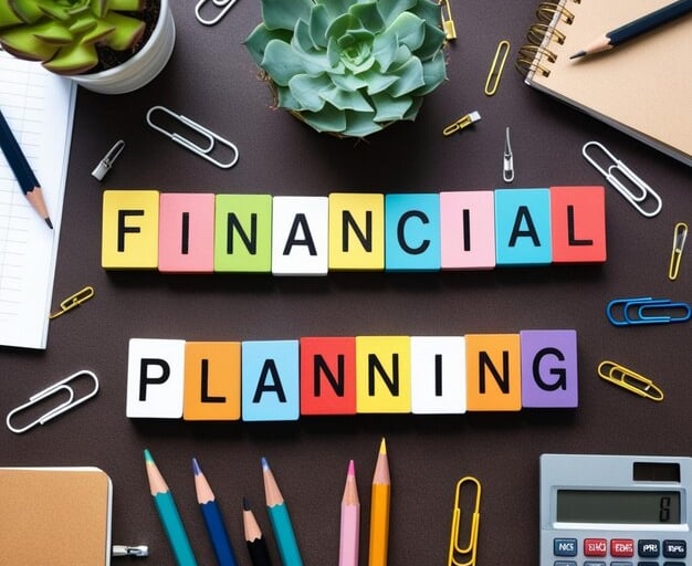 imagem da palavra escrita de plano financeiro.
