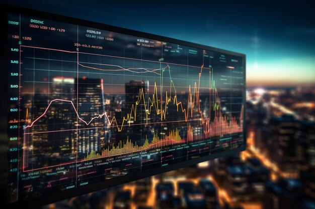 imagem de gráficos de investimentos.