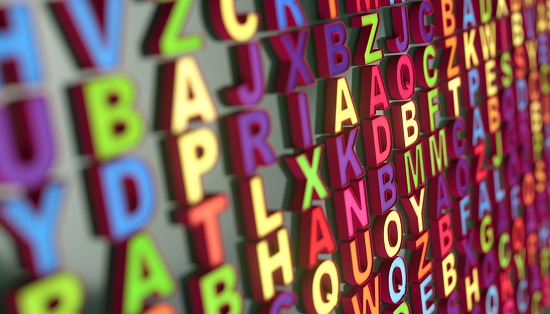 imagem de varias letras do alfabeto