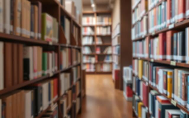 imagem de uma biblioteca
