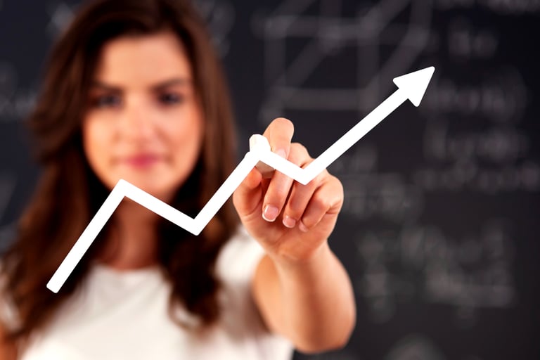imagem de um gráfico indico um índice financeiro.