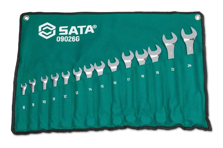 Jogo De Chaves Combinadas 8 A 24mm Com 14 Peças Sata - St090 Cor Neutro
