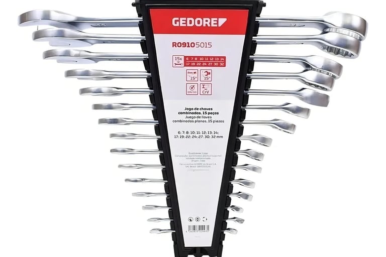Jogo De Chaves Combinadas Gedore 6 A 32 Mm 15 Peças