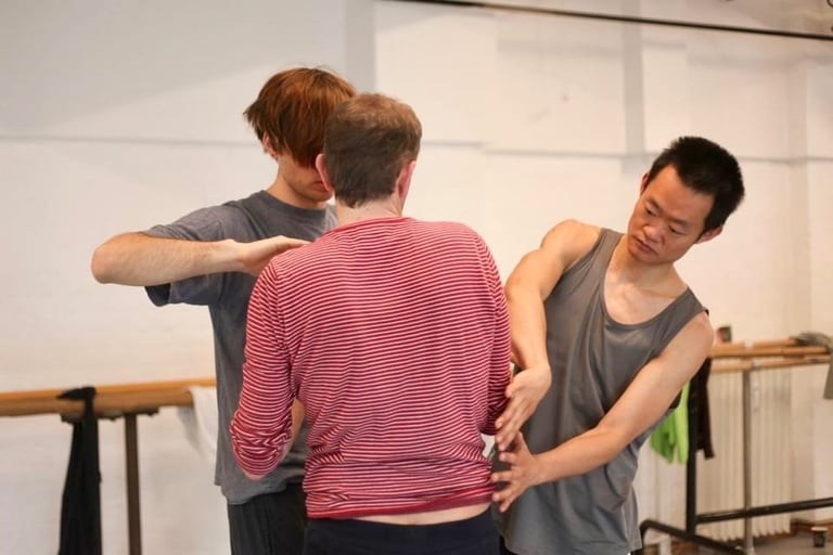 guys doing an intimacy activity