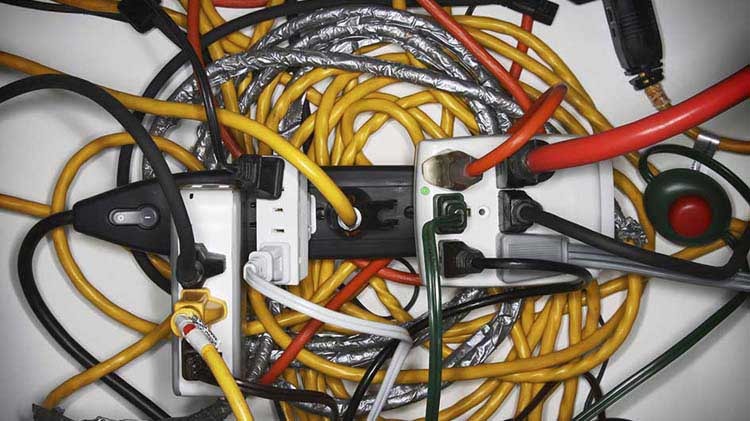 extension cord mess