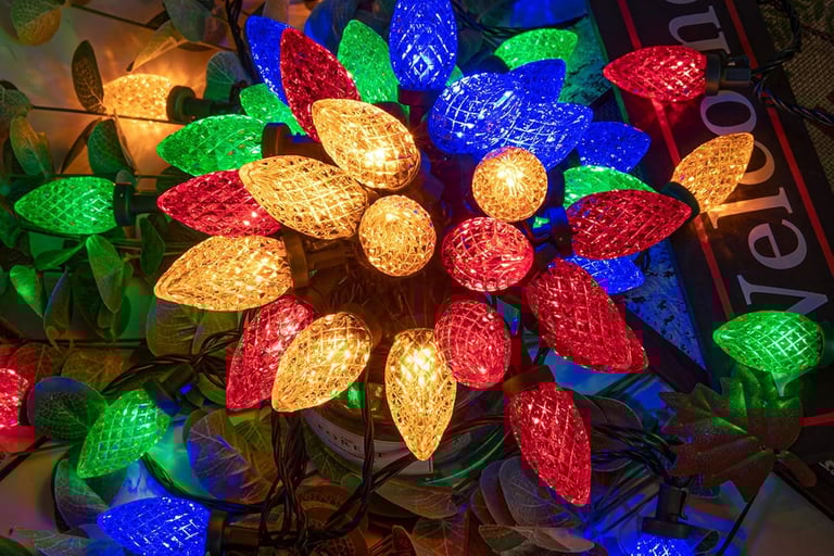 Christmas string lights