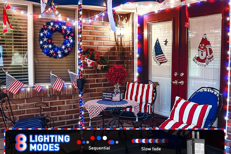 patriotic string lights