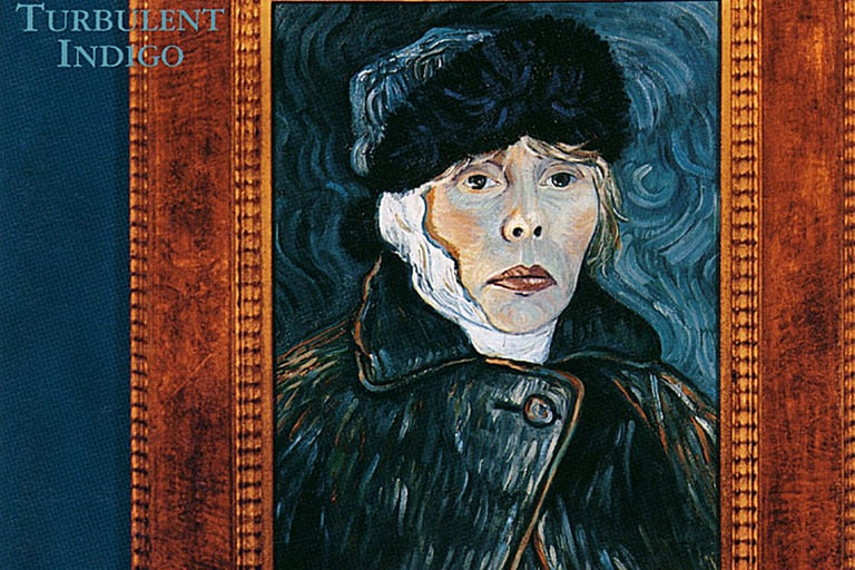 Turbulent Indigo features another self-portrait by Joni Mitchell