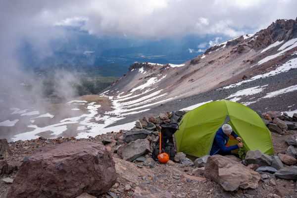 Tent on Mt. Shasta