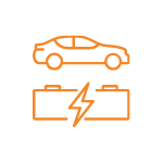Car and Battery logo