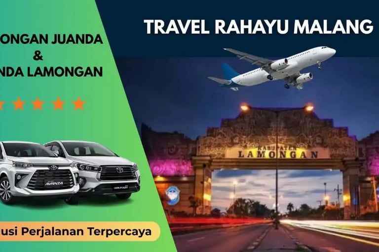 Layanan executive Lamongan Juanda & Juanda Lamongan dari Travel Rahayu Malang pakai mobil Avanza 