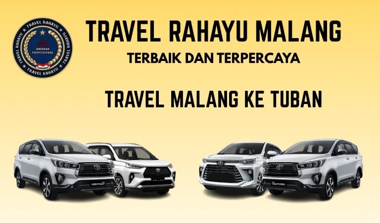 Travel Rahayu Malang, terbaik dan terpercaya rute Malang ke Tuban pakai mobil Innova warna putih