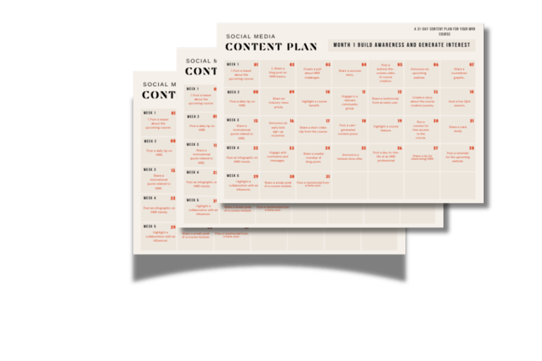 marketing schedule sheets dmm course