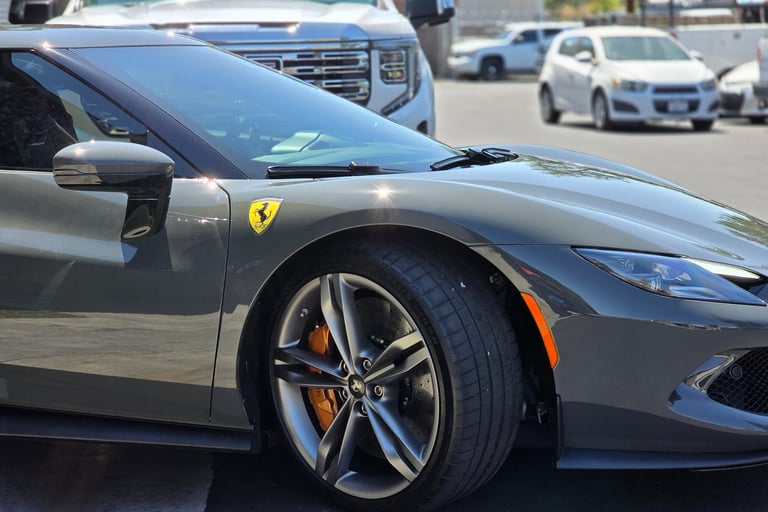 Ferrari 296 GTB Full Gloss PPF, Ceramic Coating & Window Tint installed by Bluemax Tint in Livermore