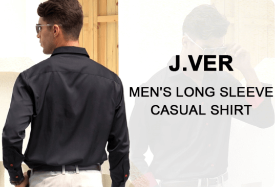 a man in a black shirt and white pants