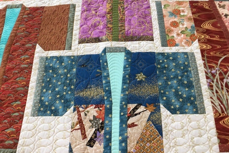 Custom quilting example