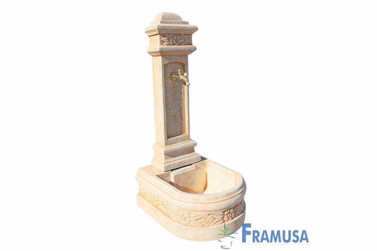 fontaine mural avec robinet