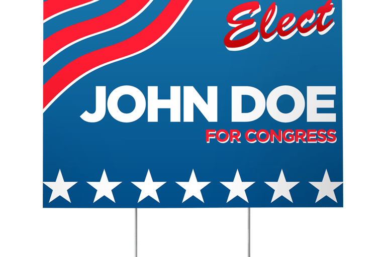 Yard signs for any need.  Political, Church, School, Events