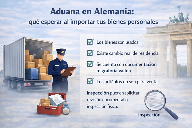 Aduana en Alemania: qué esperar al importar tus bienes personales