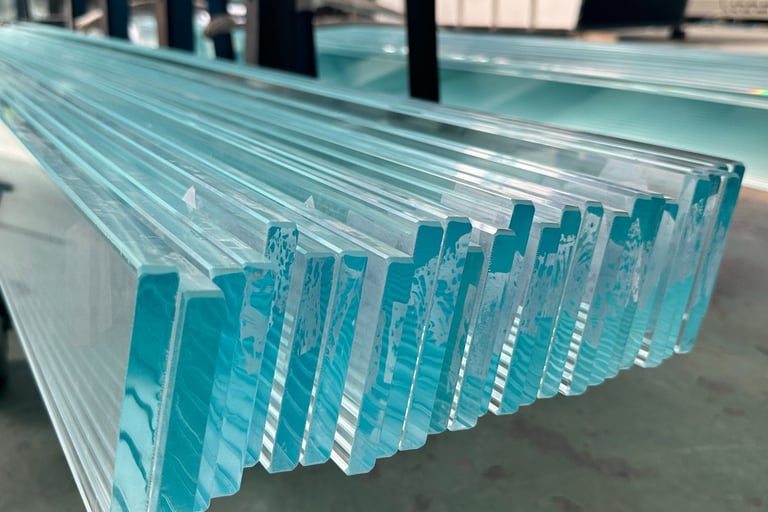 Cut tempered glass