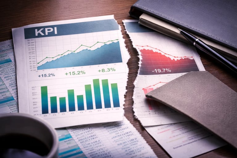 Positive KPI results partially conceal negative performance data, showing how metrics can mislead business decisions