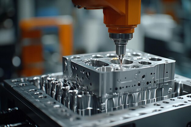 Engine block maching by Vertical Milling Machine (VMC)