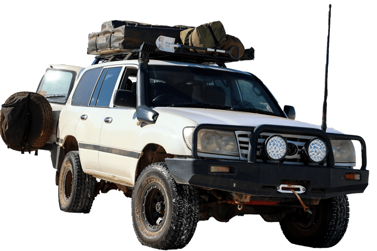 4x4 Toyota Land Cruiser met volledige uitrusting klaar voor elk avuntuur