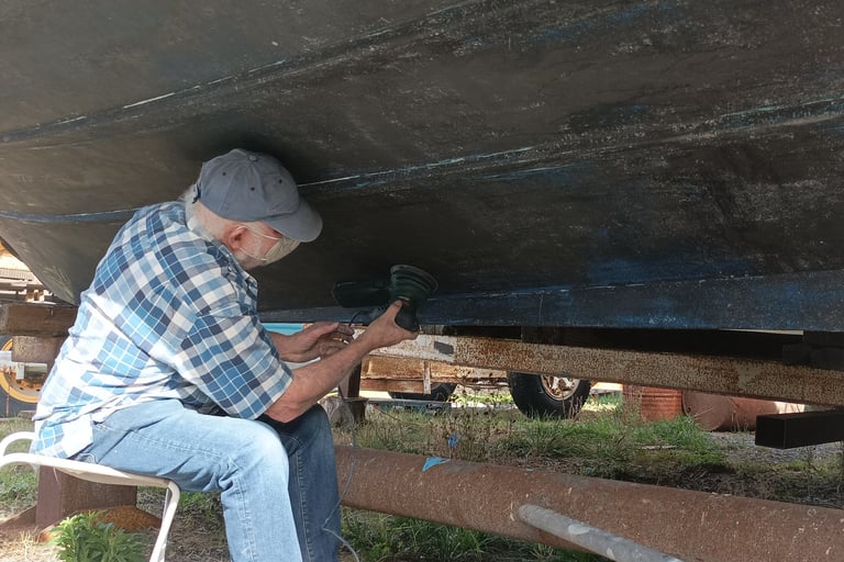 sanding....