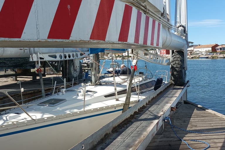Lowered onto the water