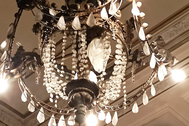 One of many Crystal Chandeliers