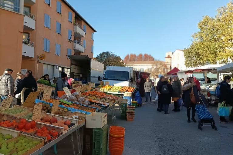 Plenty of fruit and veg stalls to choose from