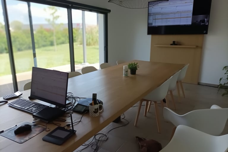 Our notaire's office.