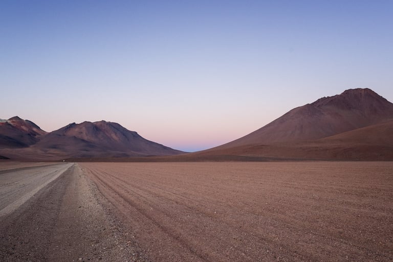 Le désert de Dali dans l'altiplano en Bolivie