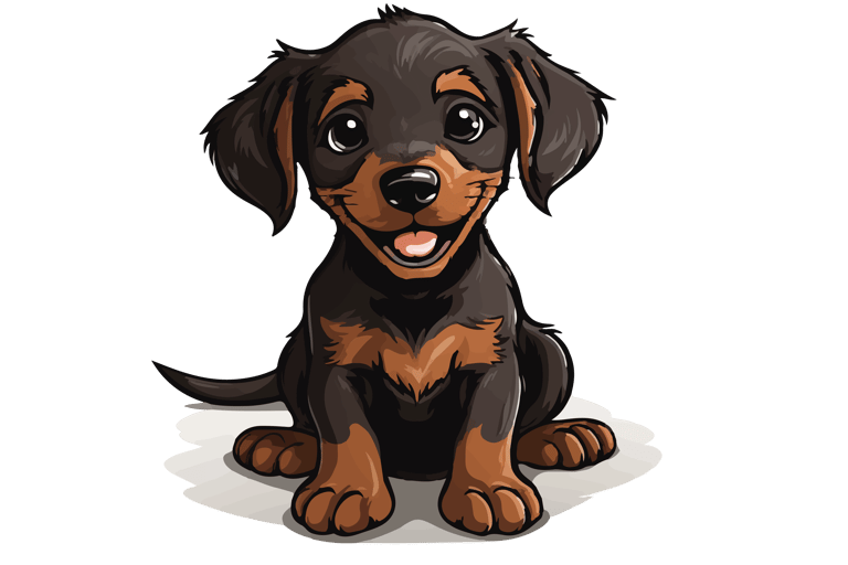 Friendly lab waiting for the pet waste removal technician