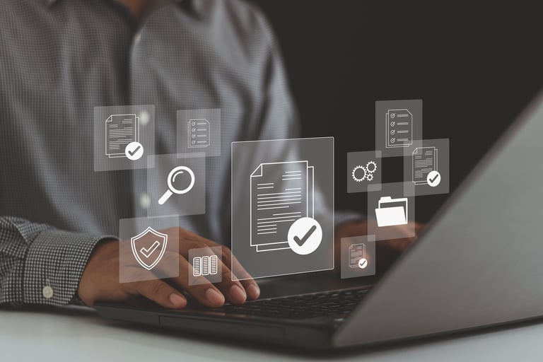 creating a digital estate plan on laptop